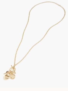 JCrew Lock and key charm necklace NWT Size
